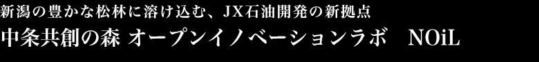 新潟の豊かな松林に溶け込む、JX石油開発の新拠点 中条共創の森 オープンイノベーションラボ　NOiL